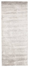  Bamboo シルク ルーム - 薄い灰色 絨毯 80X200 モダン 廊下 カーペット 薄い灰色 ()