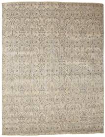  Damask 絨毯 236X305 モダン 手織り 薄い灰色/薄茶色/暗めのベージュ色の ( インド)
