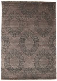  Damask 絨毯 175X250 モダン 手織り 濃い茶色/濃いグレー ( インド)