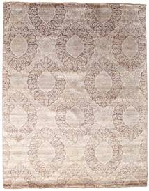  Damask 絨毯 241X306 モダン 手織り 薄い灰色/ホワイト/クリーム色 ( インド)