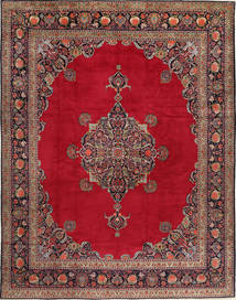  カシャン Fine 絨毯 315X410 オリエンタル 手織り 赤/深紅色の 大きな (ウール, )
