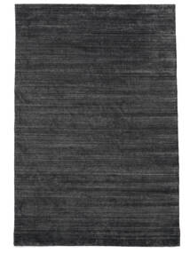  Bamboo シルク ルーム - チャコール 絨毯 200X300 モダン 黒 ( インド)