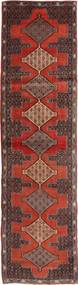  センネ 絨毯 95X355 オリエンタル 手織り 廊下 カーペット 濃い茶色/薄茶色 (ウール, ペルシャ/イラン)
