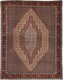  センネ 絨毯 127X160 オリエンタル 手織り 深紅色の/濃い茶色 (ウール, ペルシャ/イラン)