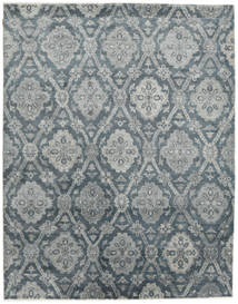  Sari ピュア シルク 絨毯 229X302 モダン 手織り 黒/紺色の (絹, インド)