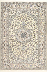  ナイン 6La Habibian 絨毯 207X307 オリエンタル 手織り 薄い灰色/ホワイト/クリーム色 (ウール/絹, ペルシャ/イラン)