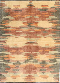  ギャッベ ペルシャ 絨毯 167X234 モダン 手織り 濃い茶色/ホワイト/クリーム色 (ウール, ペルシャ/イラン)
