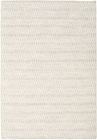  キリム Long Stitch - ベージュ 絨毯 160X230 モダン 手織り 薄い灰色/ベージュ (ウール, インド)