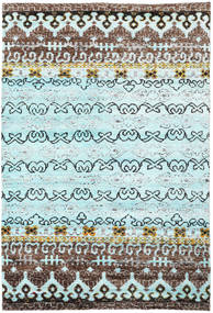 Quito 190X290 水色 シルクカーペット 絨毯 