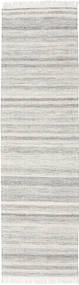  Diamond ウール - グレー 絨毯 80X240 モダン 手織り 廊下 カーペット 薄い灰色/暗めのベージュ色の (ウール, インド)