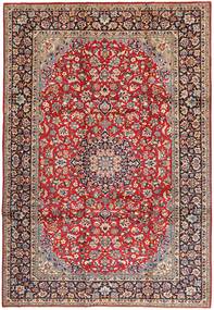  ナジャファバード 絨毯 250X360 オリエンタル 手織り 深紅色の/茶 大きな (ウール, ペルシャ/イラン)