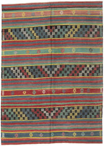  キリム トルコ 絨毯 180X248 オリエンタル 手織り 深紅色の/水色 (ウール, トルコ)