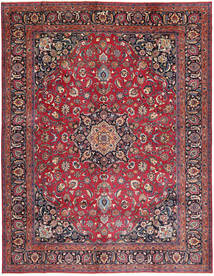  マシュハド 絨毯 300X387 オリエンタル 手織り 赤/深紅色の 大きな (ウール, )