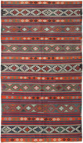  キリム トルコ 絨毯 175X313 オリエンタル 手織り 深紅色の/黒 (ウール, トルコ)