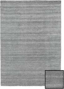  Bamboo Grass - Black_ グレー 絨毯 160X230 モダン 薄い灰色/濃いグレー (ウール/バンブーシルク, トルコ)