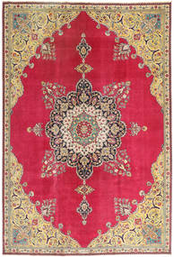 手織り タブリーズ パティナ 絨毯 220X318 ペルシャ ウール 絨毯 赤/ベージュ 絨毯 