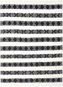  Shaula - 黒/白 絨毯 250X350 モダン 手織り ベージュ/黒 大きな (ウール, インド)