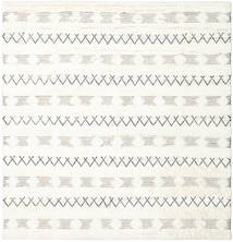  Shedir - 白 絨毯 250X250 モダン 手織り 正方形 ベージュ 大きな (ウール, インド)