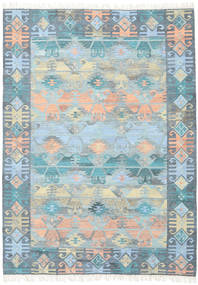 Azteca 210X290 青/マルチカラー ウール 絨毯 絨毯 