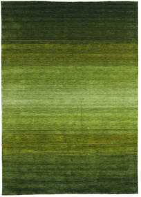  ギャッベ Rainbow - グリーン 絨毯 300X400 モダン 深緑色の/オリーブ色 大きな (ウール, インド)