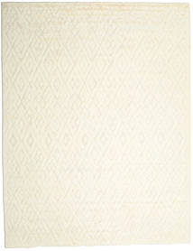  300X400 単色 シャギー ラグ 大 Soho Soft 絨毯 - クリームホワイト ウール, 