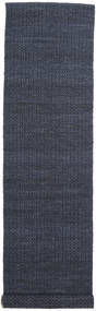  Alva - 青/黒 絨毯 80X350 モダン 手織り 廊下 カーペット 紺色の/紫 (ウール, インド)