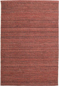  Alva - ラストレッド/黒 絨毯 160X230 モダン 手織り ラストレッド/黒 (ウール, )