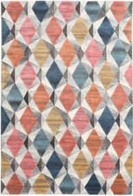  Prisma - Multi 絨毯 200X300 モダン 薄い灰色/深紅色の (ウール, インド)
