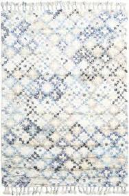 Greta 160X230 クリームホワイト/青 ウール 絨毯 絨毯 