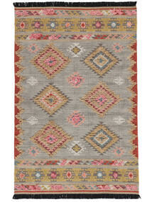  Tyra 絨毯 200X300 モダン 手織り 薄い灰色/暗めのベージュ色の (ウール, インド)