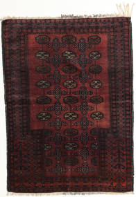  アフガン Khal Mohammadi 絨毯 95X129 オリエンタル 手織り 濃い茶色/深紅色の (ウール, アフガニスタン)
