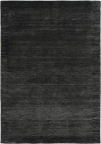  ウール 絨毯 160X230 Handloom Frame 黒/濃いグレー 絨毯 