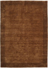 Handloom Frame 160X230 茶 単色 ウール 絨毯 絨毯 