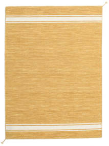Ernst 140X200 小 マスタード/オフホワイト 単色 ウール 絨毯 絨毯 