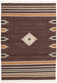  Tribal - 茶 絨毯 160X230 モダン 手織り 濃い茶色/深紅色の (ウール, インド)
