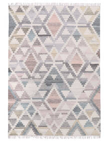  Mandali 絨毯 140X200 モダン 手織り 薄い灰色/ベージュ (ウール, インド)