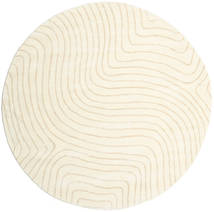  Woodyland - Cream/ベージュ 絨毯 Ø 250 モダン ラウンド ベージュ/ホワイト/クリーム色 大きな (ウール, インド)