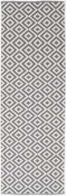  Torun - グレー/白色 絨毯 80X300 モダン 手織り 廊下 カーペット グレー/白色 (綿, )