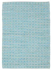  Elna - Bright_Blue 絨毯 200X300 モダン 手織り 水色/ターコイズブルー (綿, インド)