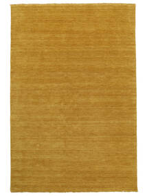  ハンドルーム Fringes - 黄色 絨毯 160X230 モダン 濃い茶色/茶 (ウール, インド)