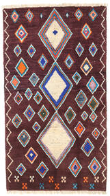  Moroccan Berber - Afghanistan 101X179 ウール 絨毯 深紅色の/赤 小 