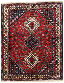 156X195 絨毯 ヤラメー オリエンタル 深紅色の/赤 (ウール, ペルシャ/イラン)