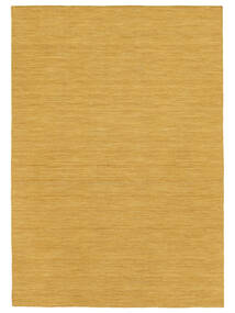  キリム ルーム - 黄色 絨毯 200X300 モダン 手織り 薄茶色/暗めのベージュ色の (ウール, インド)