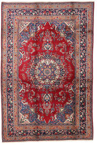  マシュハド 絨毯 200X300 オリエンタル 手織り 赤/濃い紫 (ウール, ペルシャ/イラン)