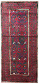  バルーチ パティナ 絨毯 116X252 オリエンタル 手織り 濃いグレー/赤 (ウール, ペルシャ/イラン)