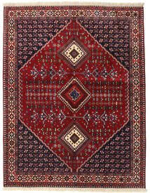 152X195 絨毯 ヤラメー 絨毯 オリエンタル 手織り 深紅色の/赤 (ウール, ペルシャ/イラン)