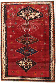 シラーズ 絨毯 162X239 オリエンタル 手織り 赤/深紅色の (ウール, )
