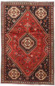 絨毯 シラーズ 絨毯 164X248 赤/茶 (ウール, ペルシャ/イラン)