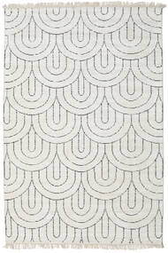  Vanya - クリームホワイト/チャコールグレー 絨毯 140X200 モダン 手織り クリームホワイト/チャコールグレー ()