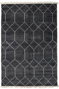  Kiara - Dark_Navy 絨毯 160X230 モダン 手織り 黒/濃いグレー ( インド)